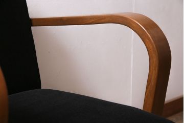 ビンテージ家具　昭和中期　昭和レトロな回転チェア(回転椅子、ドクターチェア、アームチェア、ワークチェア)(R-037044)