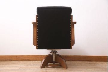 ビンテージ家具　昭和中期　昭和レトロな回転チェア(回転椅子、ドクターチェア、アームチェア、ワークチェア)(R-037044)