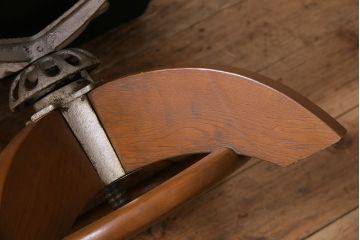 ビンテージ家具　昭和中期　昭和レトロな回転チェア(回転椅子、ドクターチェア、アームチェア、ワークチェア)(R-037044)
