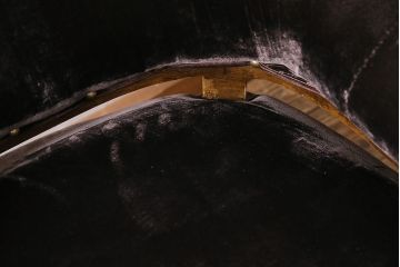 アンティーク家具　昭和初期　落ち着いた色合いのファブリックが素敵な回転チェア(回転椅子、ドクターチェア、アームチェア)(R-037046)