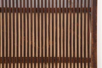 アンティーク建具　昭和初期　幅が狭めの格子戸4枚セット(引き戸、建具)(R-037047)