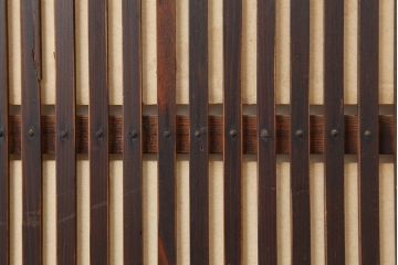 アンティーク建具　昭和初期　幅が狭めの格子戸4枚セット(引き戸、建具)(R-037047)