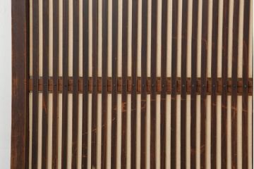 アンティーク建具　昭和初期　幅が狭めの格子戸4枚セット(引き戸、建具)(R-037047)