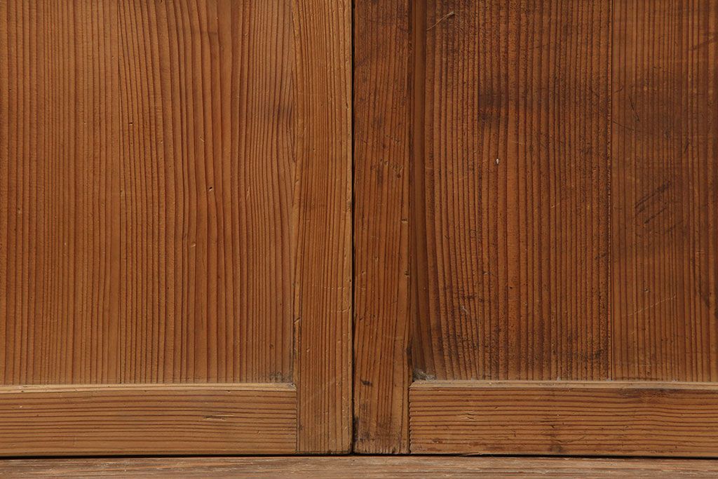 アンティーク建具　昭和初期　幅が狭めの格子戸4枚セット(引き戸、建具)(R-037047)