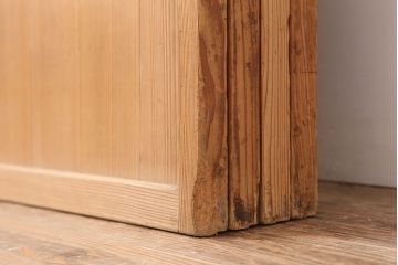 アンティーク建具　昭和初期　幅が狭めの格子戸4枚セット(引き戸、建具)(R-037047)