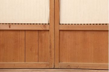 アンティーク建具　昭和初期　幅が狭めの格子戸4枚セット(引き戸、建具)(R-037047)