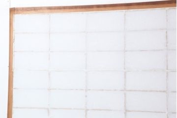アンティーク建具　昭和初期　風情あるインテリアにおすすめな障子戸2枚セット(建具、引き戸)(R-037054)