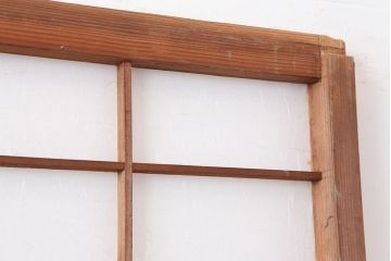 アンティーク建具　昭和初期　風情あるインテリアにおすすめな障子戸2枚セット(建具、引き戸)(R-037054)