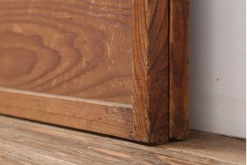 アンティーク建具　昭和初期　風情あるインテリアにおすすめな障子戸2枚セット(建具、引き戸)(R-037054)