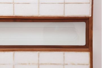 アンティーク建具　昭和初期　風情あるインテリアにおすすめな障子戸2枚セット(建具、引き戸)(R-037054)
