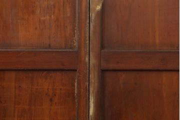 アンティーク建具　大正期　木の味わい深さが魅力の帯戸4枚セット(板戸、引き戸、建具)(R-037058)