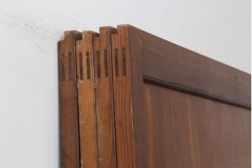 アンティーク建具　大正期　木の味わい深さが魅力の帯戸4枚セット(板戸、引き戸、建具)(R-037058)