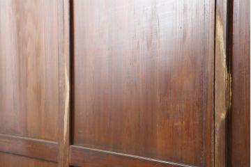 アンティーク建具　大正期　木の味わい深さが魅力の帯戸4枚セット(板戸、引き戸、建具)(R-037058)