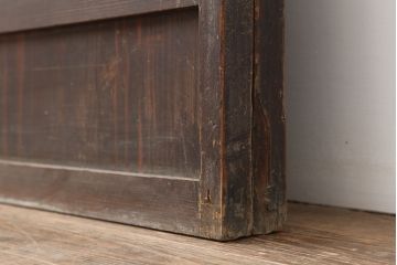 アンティーク建具　大正昭和初期　縦桟が品のある雰囲気を醸し出す格子戸2枚セット(建具、引き戸)(R-037060)