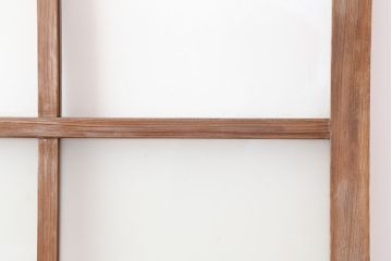 アンティーク建具　和製アンティーク　昭和初期　味のある風合いのレトロなガラス戸2枚セット(建具、引き戸)(R-037062)