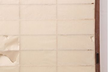 アンティーク建具　シンプルな障子戸2枚セット(引き戸、ガラス戸、建具)(R-037066)