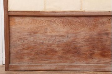 アンティーク建具　シンプルな障子戸2枚セット(引き戸、ガラス戸、建具)(R-037066)