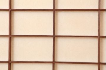 アンティーク建具　シンプルな障子戸4枚セット(引き戸、ガラス戸、建具)(R-037067)