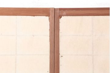 アンティーク建具　シンプルな障子戸4枚セット(引き戸、ガラス戸、建具)(R-037067)