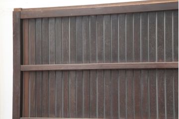 アンティーク建具　明治大正期　古民家スタイルにおすすすめな平格子戸3枚セット(引き戸、建具)(R-037068)