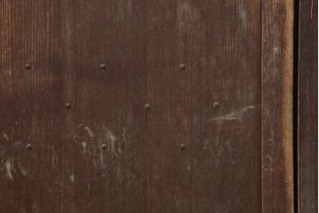 アンティーク建具　明治大正期　古民家スタイルにおすすすめな平格子戸3枚セット(引き戸、建具)(R-037068)