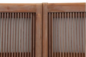 アンティーク建具　裏ガラス入り　和空間を盛り上げる上手物の格子戸4枚セット(ガラス帯戸、建具、引き戸)(R-037071)