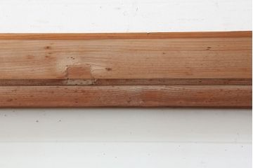 アンティーク建具　昭和初期　腰板ケヤキ材　上手物!レトロな雰囲気漂うガラス戸3枚セット(建具、引き戸)(R-037076)