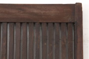アンティーク建具　和製アンティーク　杉材　風格漂う格子戸1枚(蔵戸、玄関戸、引き戸)(R-037081)