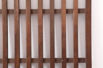 アンティーク建具　大正昭和初期　粋な風情のある荒格子戸2枚セット(格子戸、引き戸、建具)(R-037084)