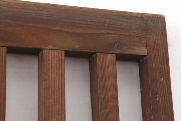 アンティーク建具　大正昭和初期　粋な風情のある荒格子戸2枚セット(格子戸、引き戸、建具)(R-037084)