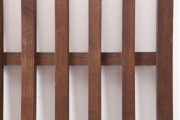 アンティーク建具　大正昭和初期　粋な風情のある荒格子戸2枚セット(格子戸、引き戸、建具)(R-037084)