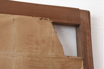 アンティーク建具　昭和初期　細かな升格子が目を引く障子戸2枚セット(引き戸、建具)(R-037085)