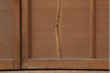 アンティーク建具　昭和初期　和の雰囲気を演出する縦額入り障子戸4枚セット(引き戸、建具)(R-037086)