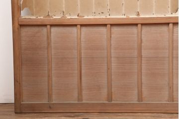アンティーク建具　昭和初期　和の雰囲気を演出する縦額入り障子戸4枚セット(引き戸、建具)(R-037086)