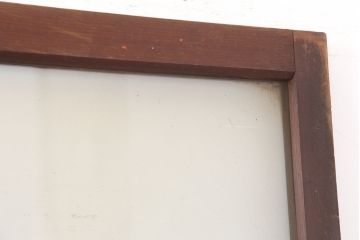 アンティーク建具　大正昭和初期　シンプルレトロなガラス戸3枚セット(引き戸、建具)(R-037090)