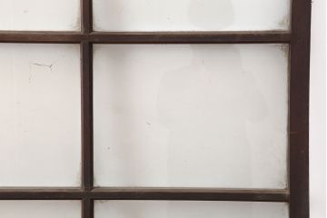 アンティーク建具　大正昭和初期　シンプルレトロなガラス戸3枚セット(引き戸、建具)(R-037090)