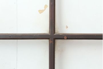 アンティーク建具　大正昭和初期　シンプルレトロなガラス戸3枚セット(引き戸、建具)(R-037090)