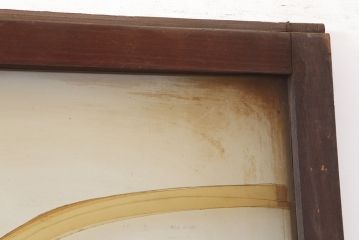 アンティーク建具　大正昭和初期　シンプルレトロなガラス戸3枚セット(引き戸、建具)(R-037090)