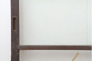 アンティーク建具　大正昭和初期　シンプルレトロなガラス戸3枚セット(引き戸、建具)(R-037090)