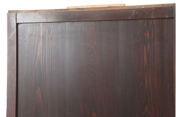 アンティーク建具　和モダンにもおすすめな格子帯戸2枚セット(板戸、引き戸)(R-037098)