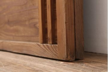 アンティーク建具　昭和初期　和空間を引き立てる幅広の障子戸2枚セット(引き戸、建具)(R-037100)