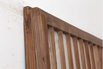 アンティーク建具　昭和初期　和空間を引き立てる幅広の障子戸2枚セット(引き戸、建具)(R-037100)