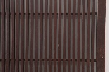 アンティーク建具　和製アンティーク　大正昭和初期　幅広　存在感抜群の格子戸2枚セット(引き戸、建具)(R-037101)