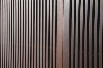 アンティーク建具　和製アンティーク　大正昭和初期　幅広　存在感抜群の格子戸2枚セット(引き戸、建具)(R-037101)