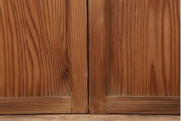 アンティーク建具　木味が魅力の縦額入り障子戸4枚セット(引き戸、建具)(R-037102)