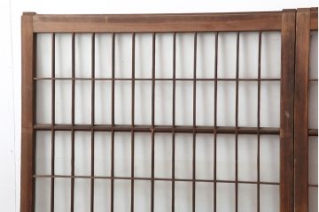 アンティーク建具　和製アンティーク　昭和初期　シンプルさが魅力の引き戸2枚セット　(R-037110)
