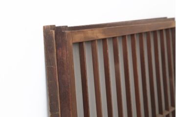 アンティーク建具　和製アンティーク　昭和初期　シンプルさが魅力の引き戸2枚セット(窓、建具)(R-037111)