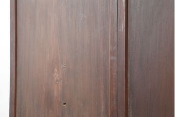 アンティーク建具　和製アンティーク　明治大正期　杉材一枚板のシンプルな板戸2枚セット(帯戸、建具、引き戸)(R-037112)