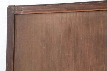 アンティーク建具　和製アンティーク　明治大正期　杉材一枚板のシンプルな板戸2枚セット(帯戸、建具、引き戸)(R-037112)