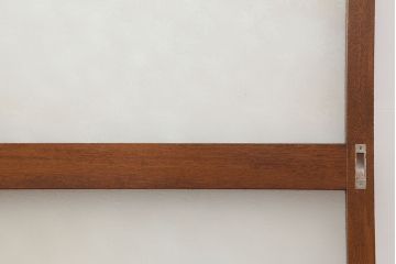 レトロ建具　昭和レトロ　昭和中期　趣たっぷりのガラス戸3枚セット(引き戸、建具)(R-037113)